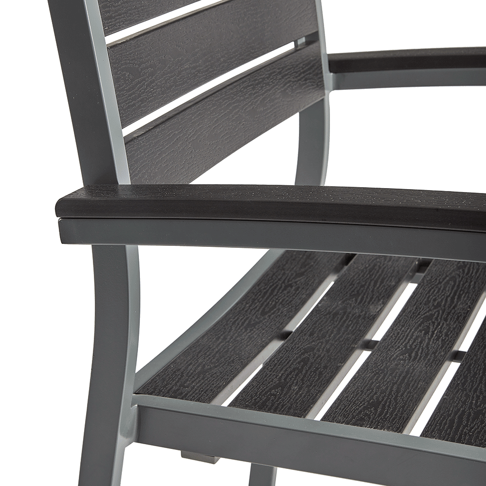 Durawood Armchair Black Detail 1