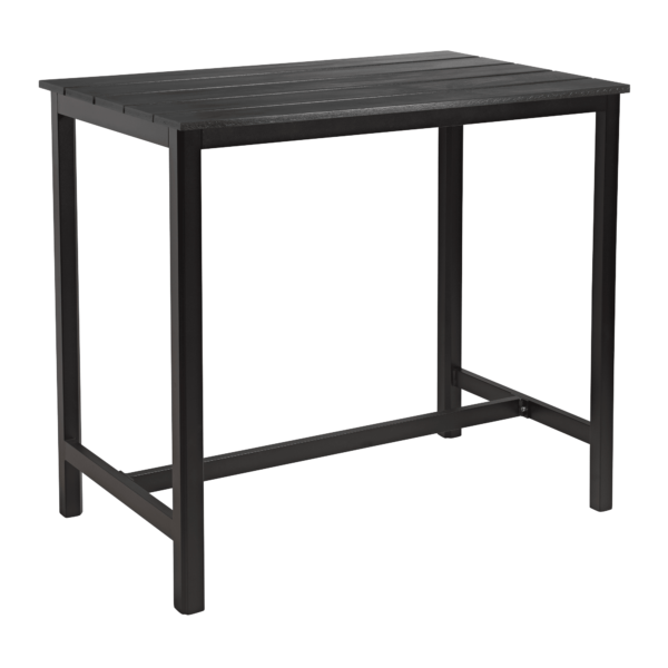 Eko Bar Height Table Rectangular Black Black Base
