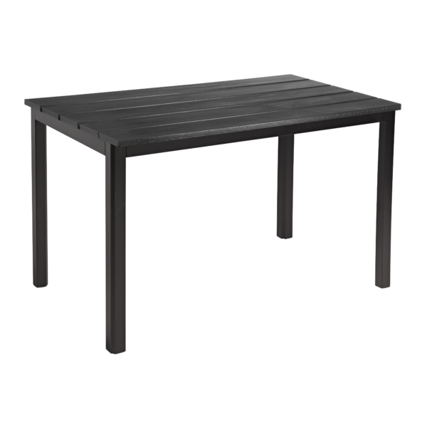 Eko Dining Height Table Rectangular Black Black Base