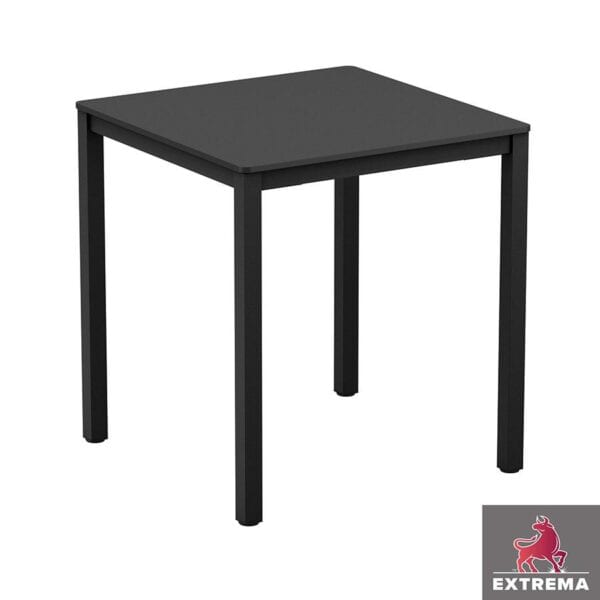 EXTREMA Black 4 Leg Dining Table- Black