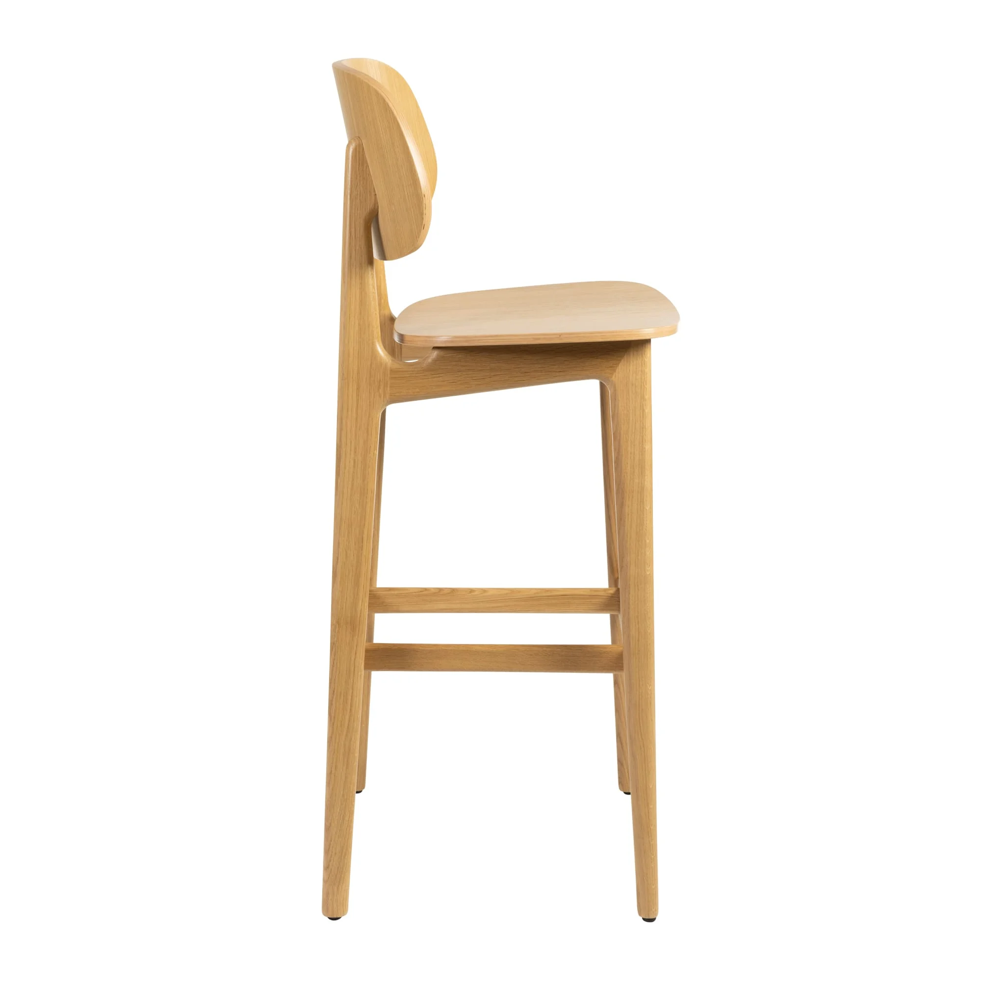 Relish Bar Stool Natural Oak Side
