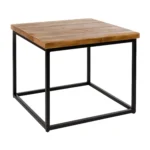 Byron coffee table square vintage solid wood black base