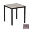 extrema cement textured 4 leg dining table black