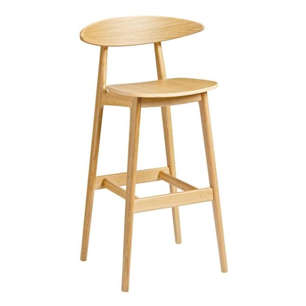 CARCHER Bar Stool - Natural Oak