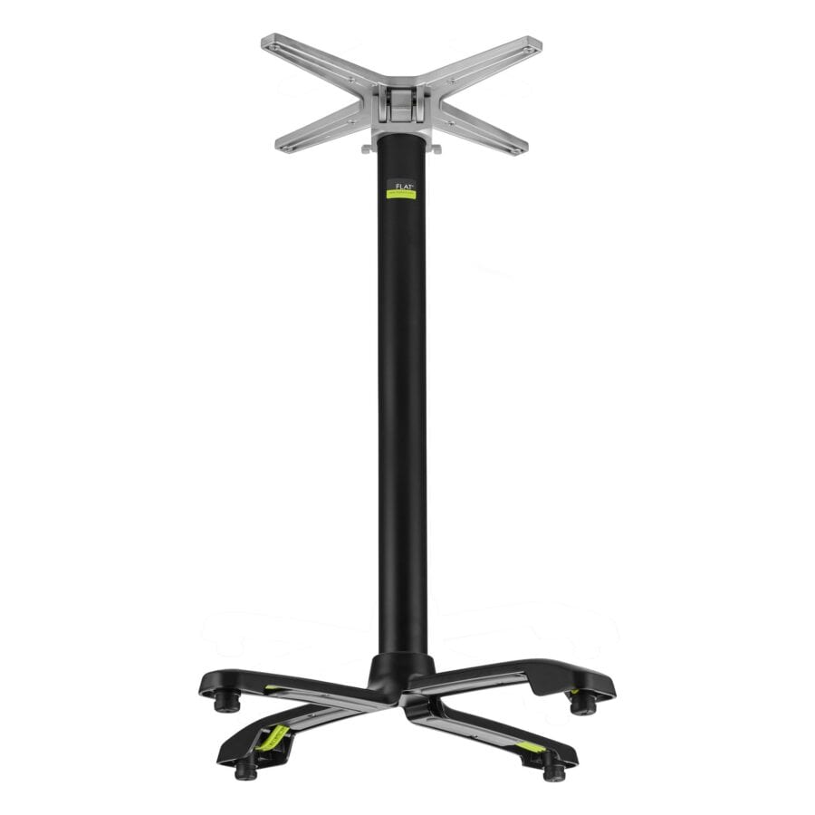flat auto adjust sx26 (black) bar height table base (tilted)