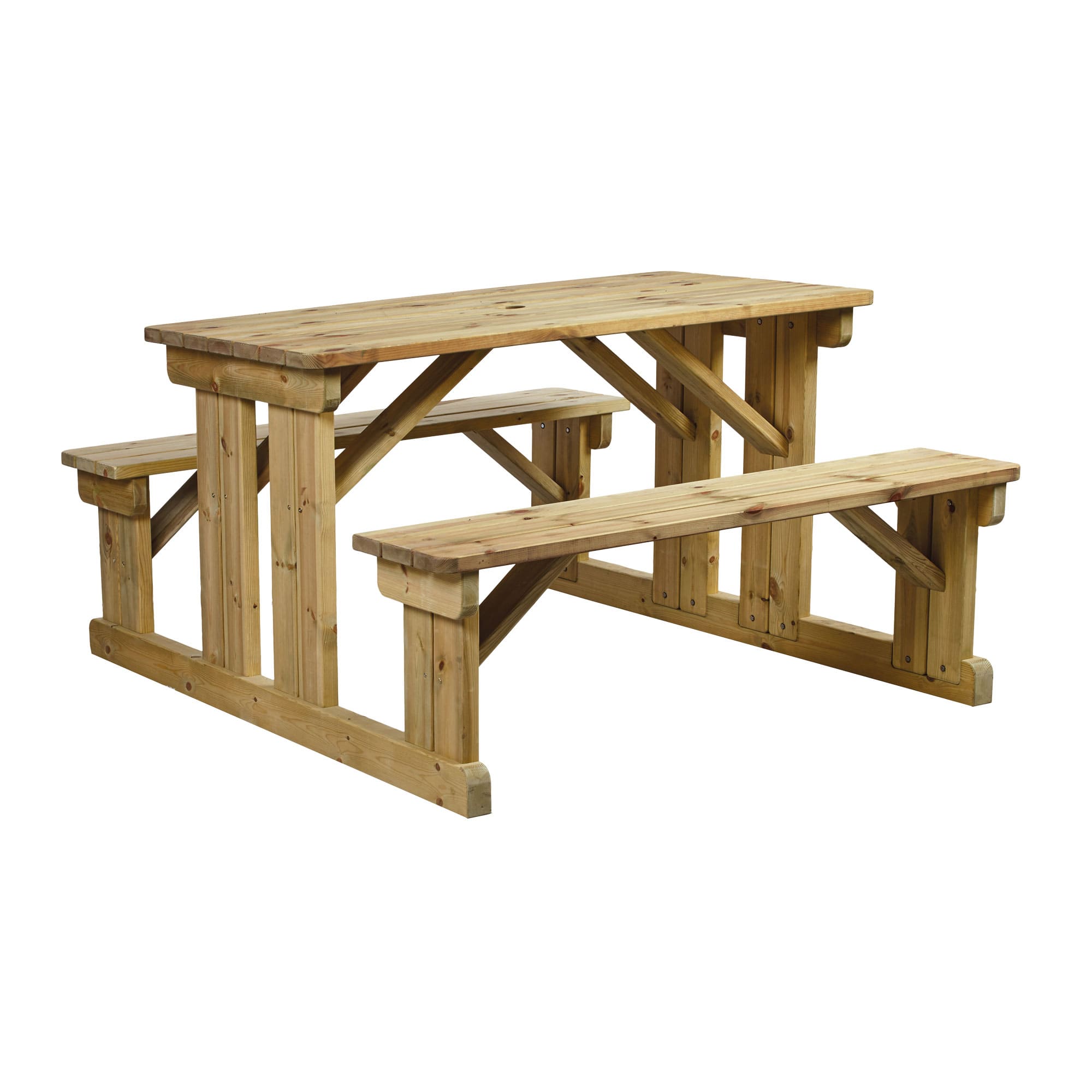 Walk in Dining Height Picnic Bench 8 Seater