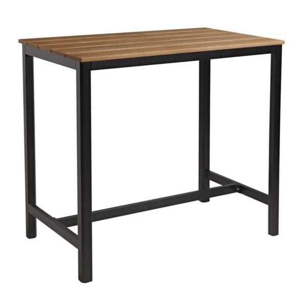 EKO Rectangular Poseur Table - Aged Golden Oak
