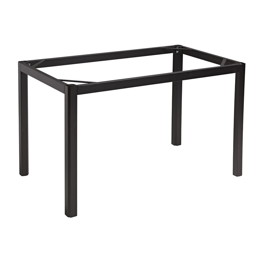 TROY Aluminium Rectangular Dining Table Base - 4 seater - 117.5cm x 67.5cm x 72cm