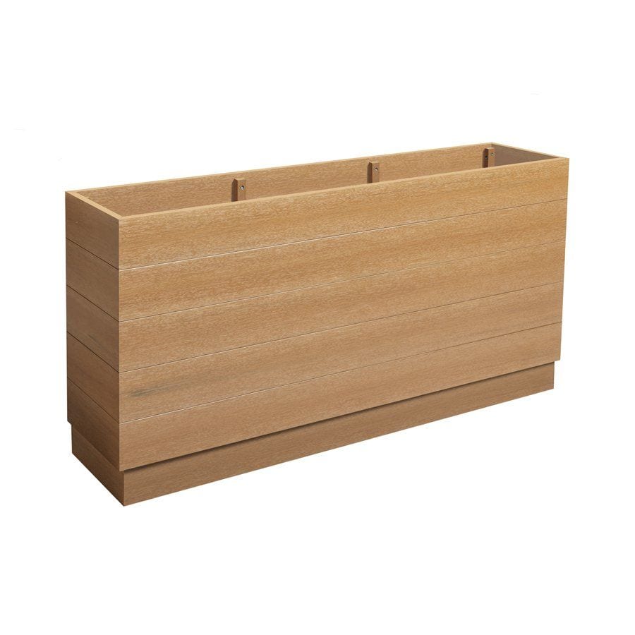 EKO Planter - Aged Oak - Height: 75cm Width: 150cm Depth: 35cm