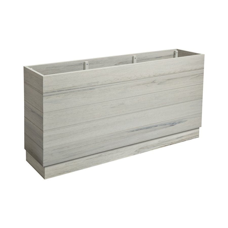 EKO Planter - Whitewash - Height: 75cm Width: 150cm Depth: 35cm