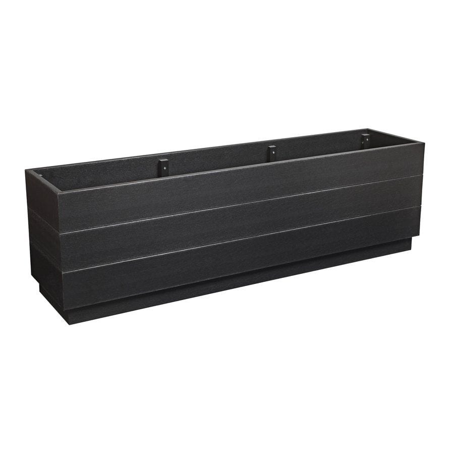 EKO Planter - Black - Height: 45cm Width: 150cm Depth: 35cm