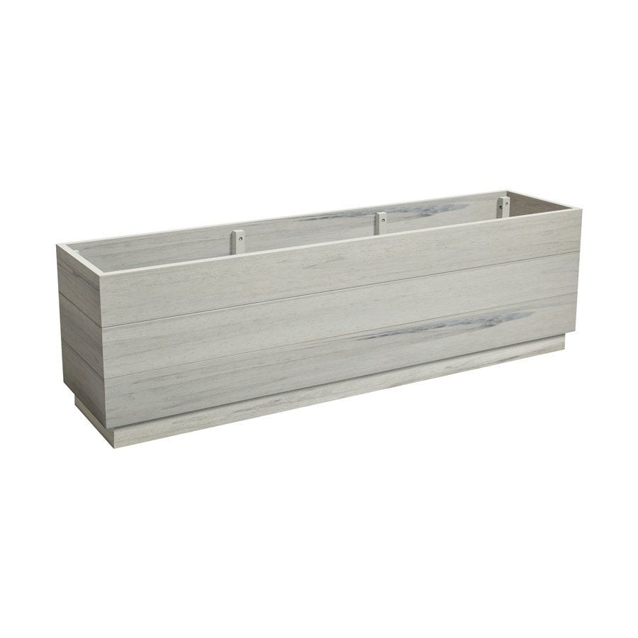 EKO Planter - Whitewash - Height: 45cm Width: 150cm Depth: 35cm