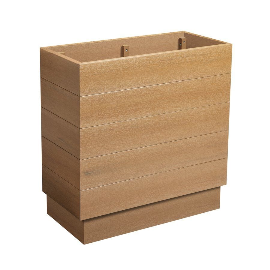 EKO Planter - Aged Oak - Height: 75cm Width: 75cm Depth: 35cm