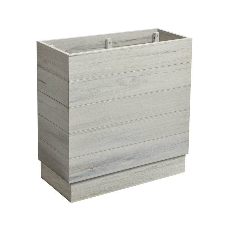 EKO Planter - Whitewash - Height: 75cm Width: 75cm Depth: 35cm