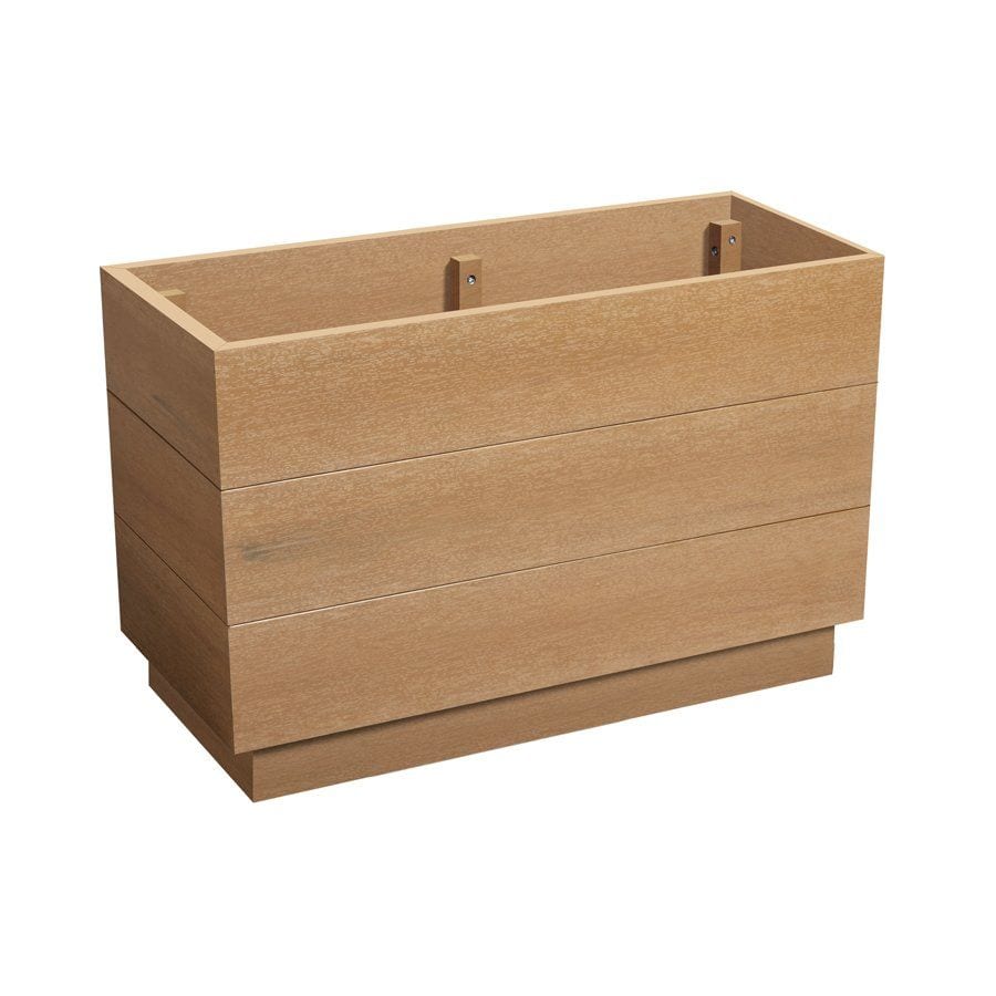 EKO Planter - Aged Oak - Height: 75cm Width: 45cm Depth: 35cm