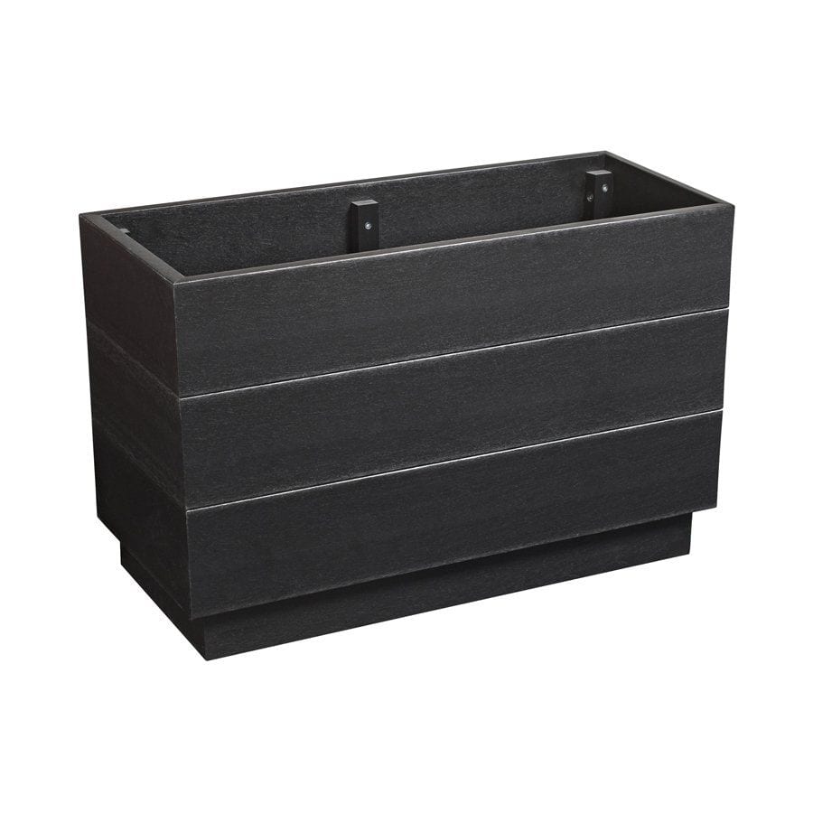 EKO Planter - Black - Height: 75cm Width: 45cm Depth: 35cm