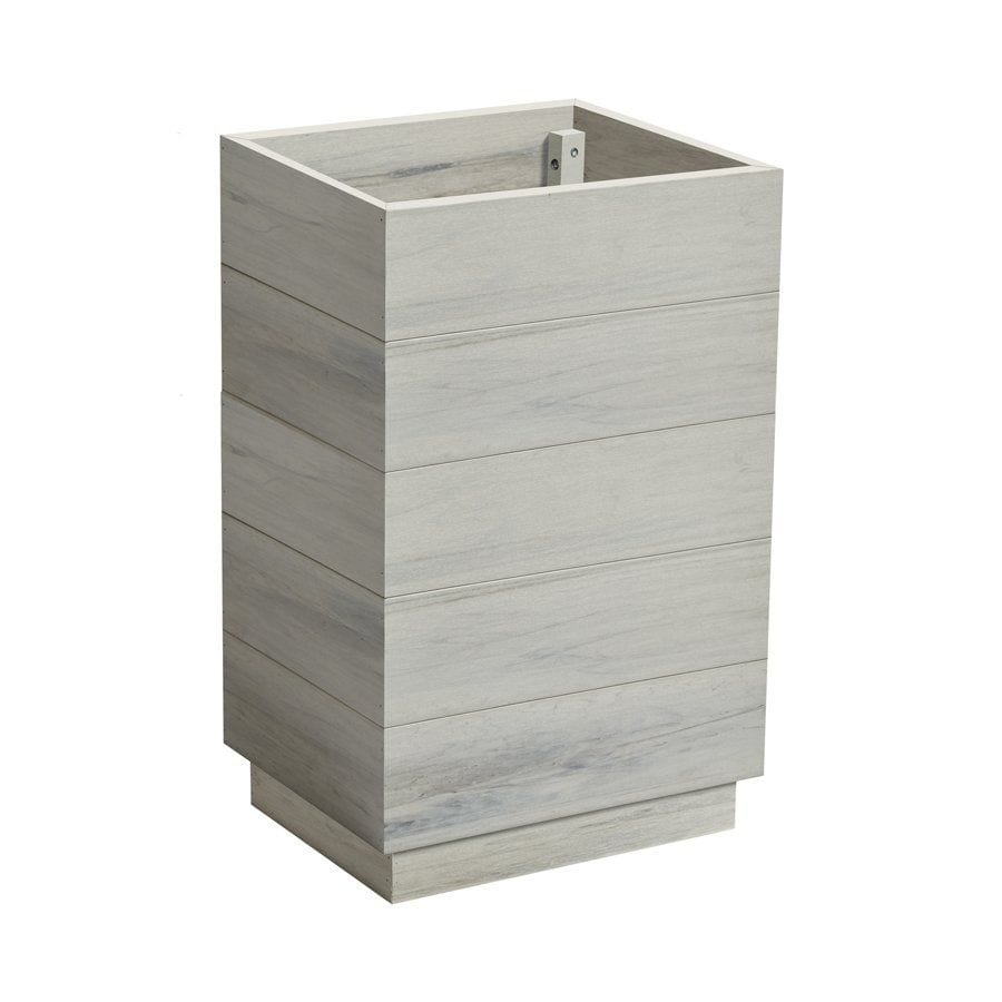 EKO Planter - Whitewash - Height: 75cm Width: 45cm Depth: 35cm