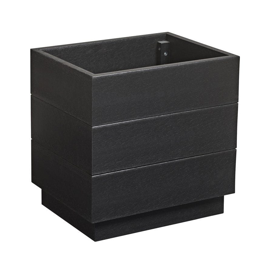 EKO Planter - Black - Height: 45cm Width: 45cm Depth: 35cm