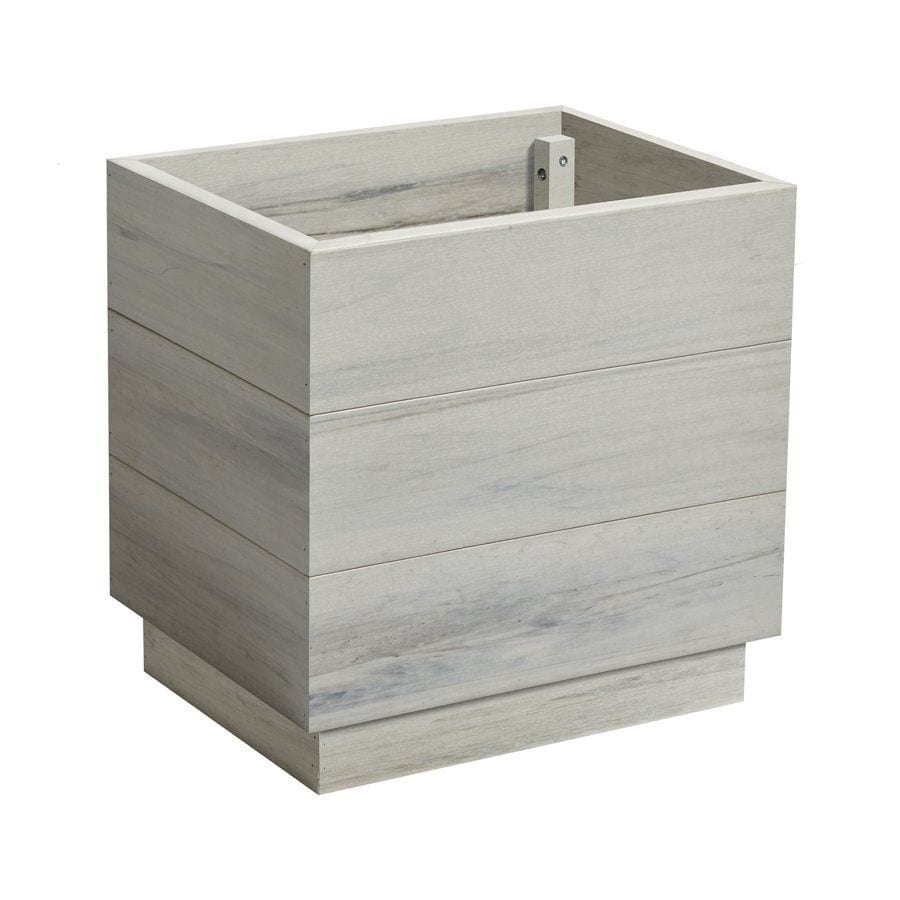 EKO Planter - Whitewash - Height: 45cm Width: 45cm Depth: 35cm