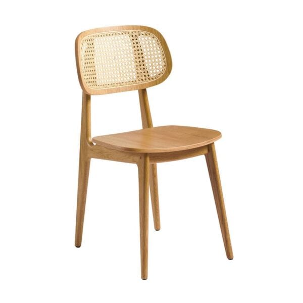 RELISH Side Chair - Natural Cane Back - Natural Oak