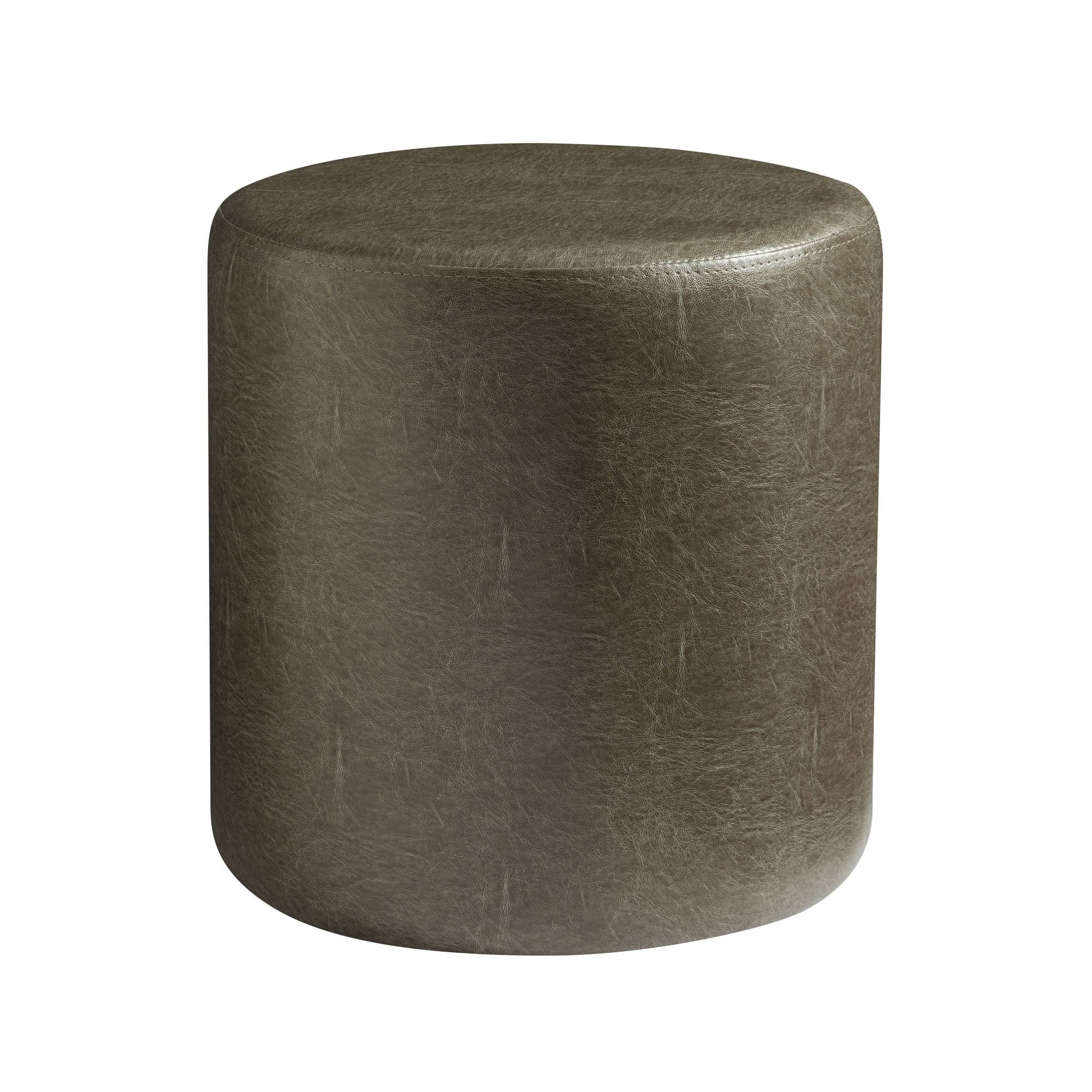 Austin Round Stool - Vintage Silver