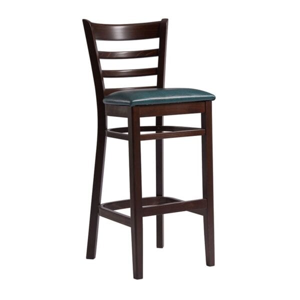 SHELDON Bar Stool - Medium Brown