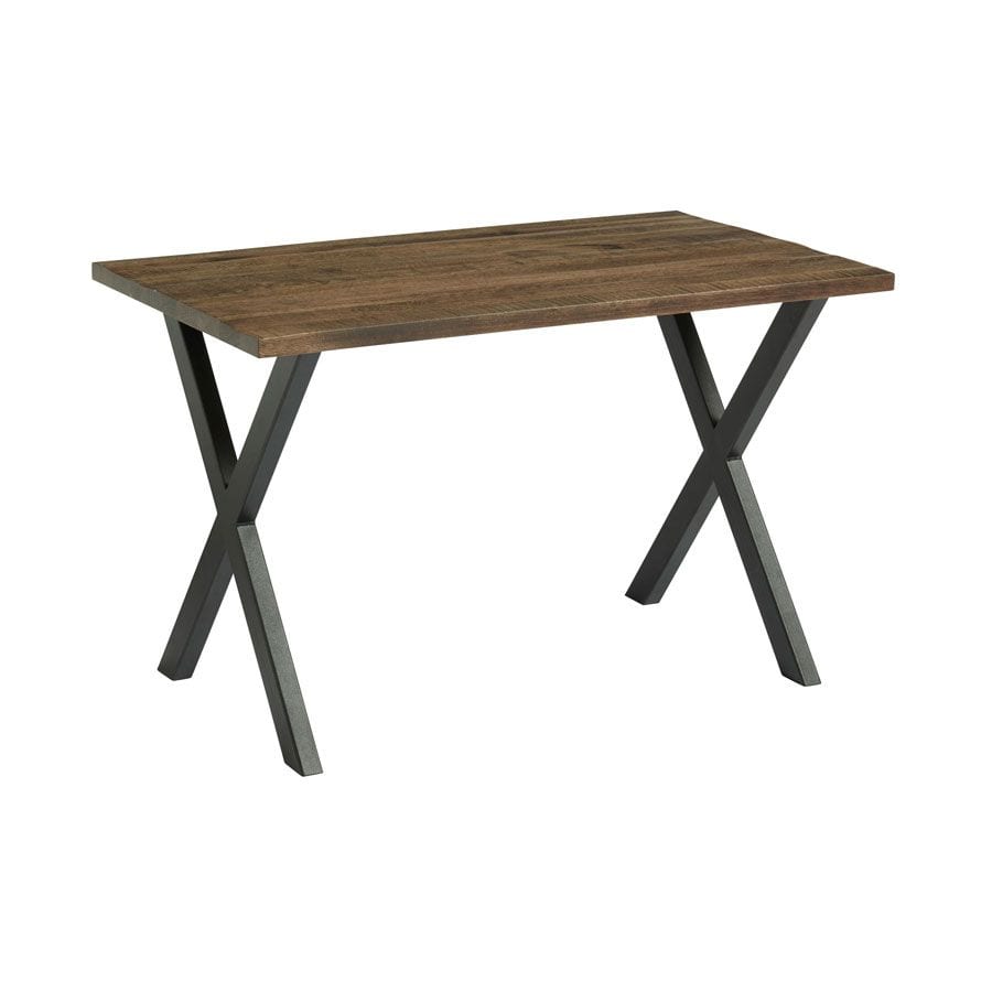 HIGHCROSS 'X' Dining Table - Black - Smoked - 120cm x 70cm
