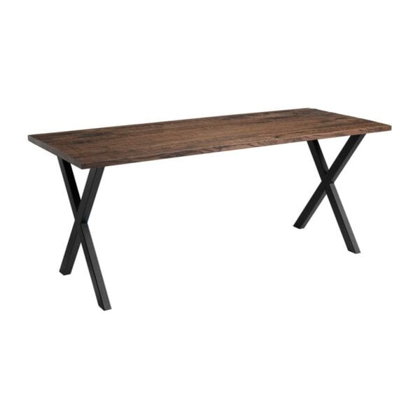 HIGHCROSS 'X' Dining Table - Black - Smoked