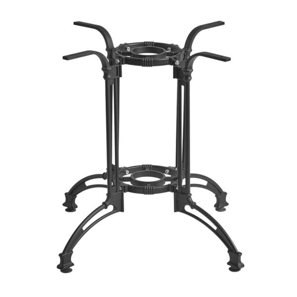 ORLEANS - 4 Leg Table Base - Black Aluminium - Large Dining