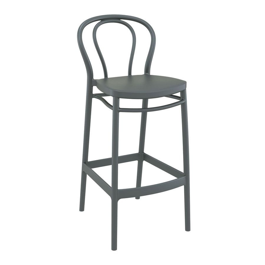 VICTOR Bar Stool 75 - Dark Grey