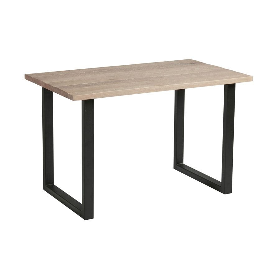 WENTWORTH 'Loop' Dining Table - Black - Extra White - 120cm x 70cm