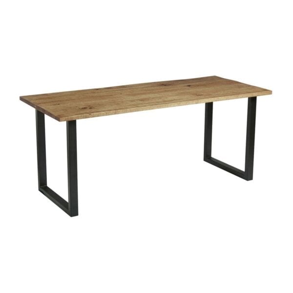 WENTWORTH 'Loop' Dining Table - Black - Rustic Antique