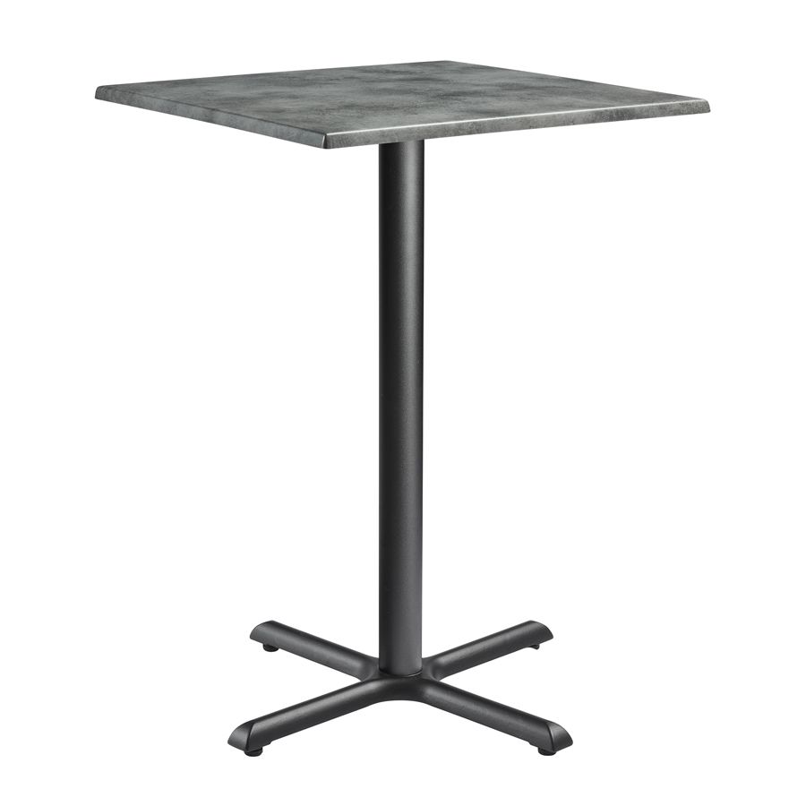 ENDURATOP Complete Bar Height Table - FLAT Auto-Adjust - Cement - 80cm x 80cm