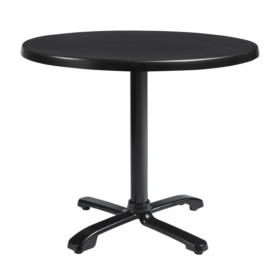 enduratop complete dining flip top flat auto adjust black round 60cm dia za.3006ct