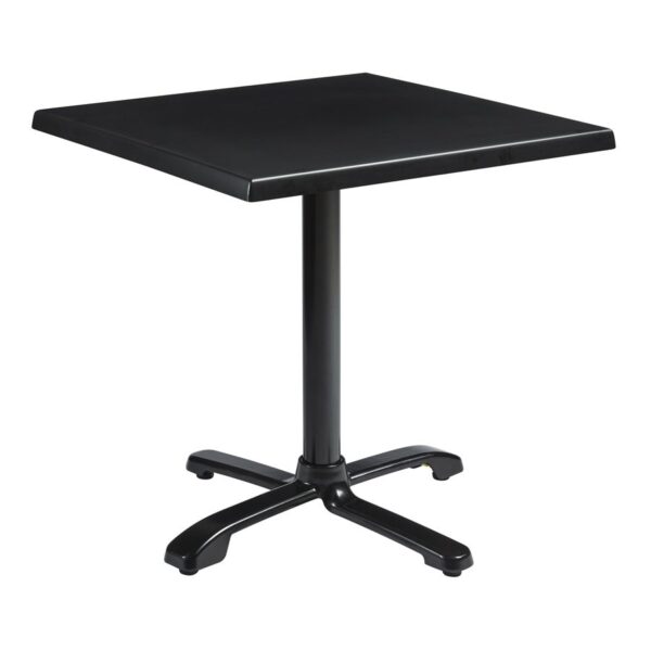 enduratop complete dining flip top flat auto adjust black square 70cm x 70cm za.3010ct