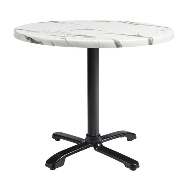 enduratop complete dining flip top flat auto adjust carrara marble round 60cm dia za.3012ct