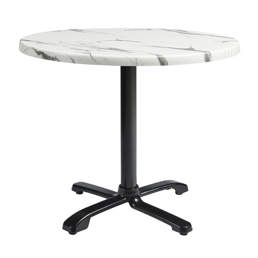 ENDURATOP Complete Dining Flip Top - FLAT Auto-Adjust - Carrara Marble - 70cm dia