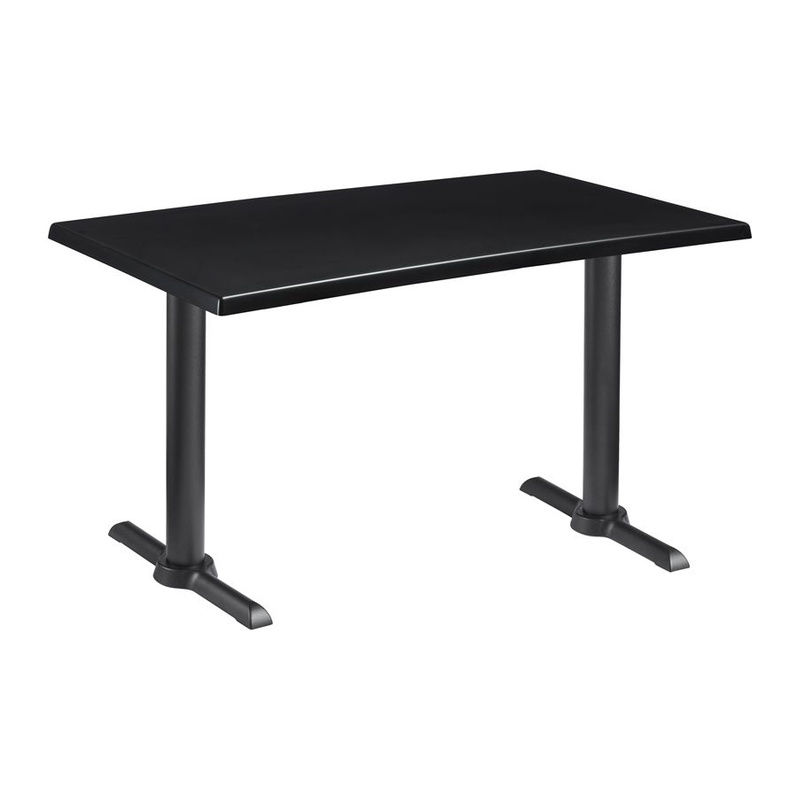 ENDURATOP Complete Dining Table - FLAT Auto-Adjust - Black - 120cm x 70cm