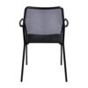 palma armchair black back view za.6693c