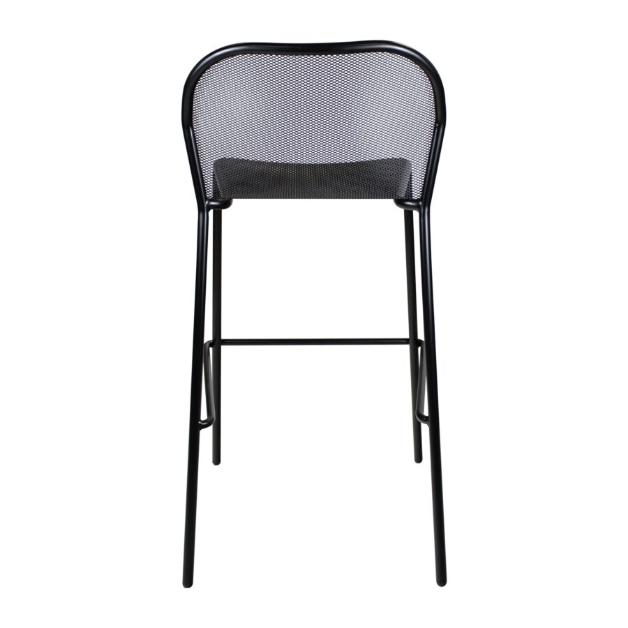 palma bar stool black back view za.6695st