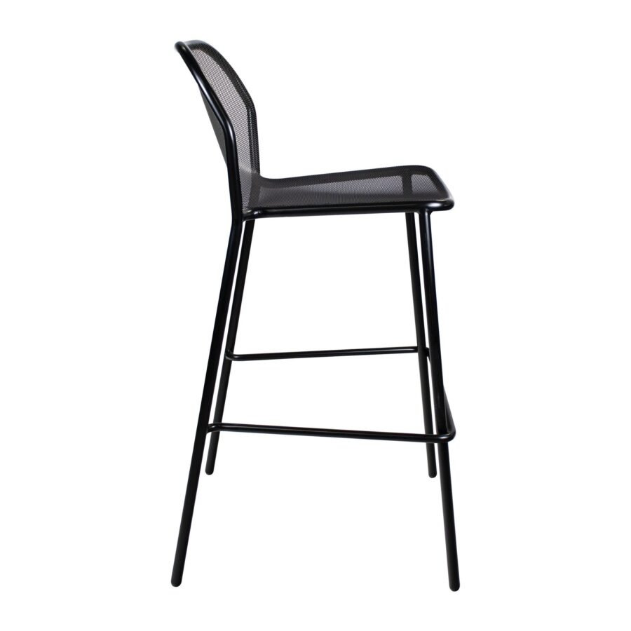 palma bar stool black side view za.6695st