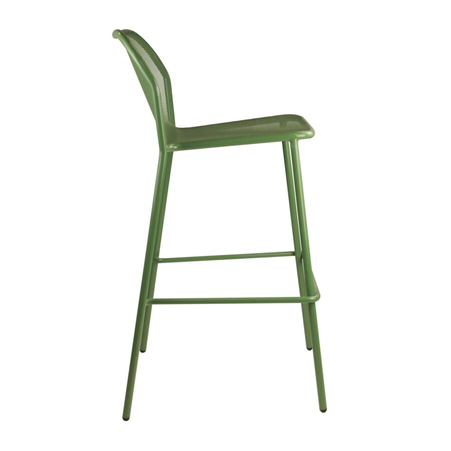 palma bar stool olive green side view za.66933st