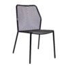 palma side chair black front view za.6694c