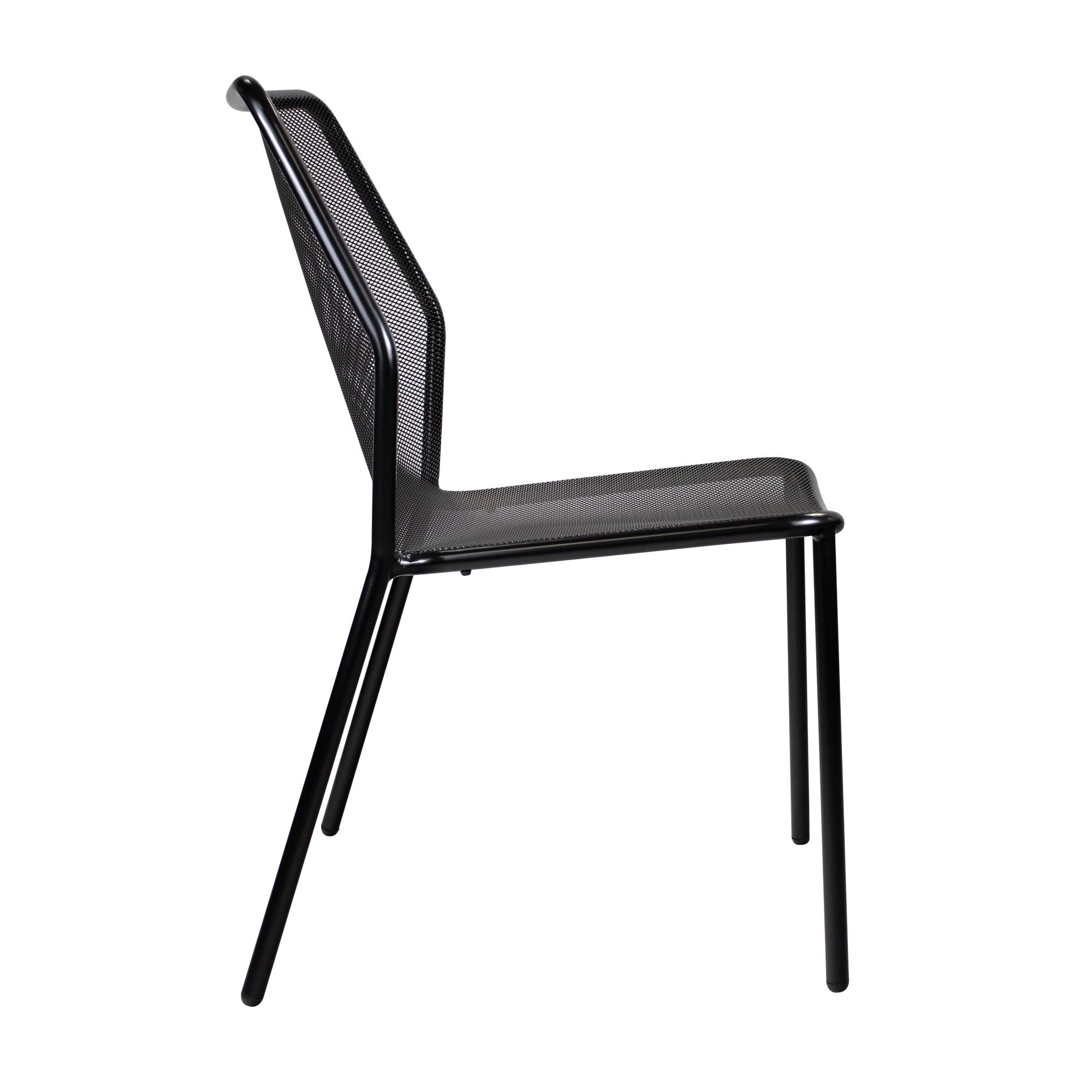palma side chair black side view za.6694c