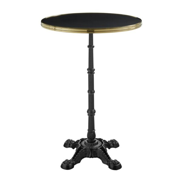 parisian complete bar height table flat auto adjust black 60cm dia za.3086ct