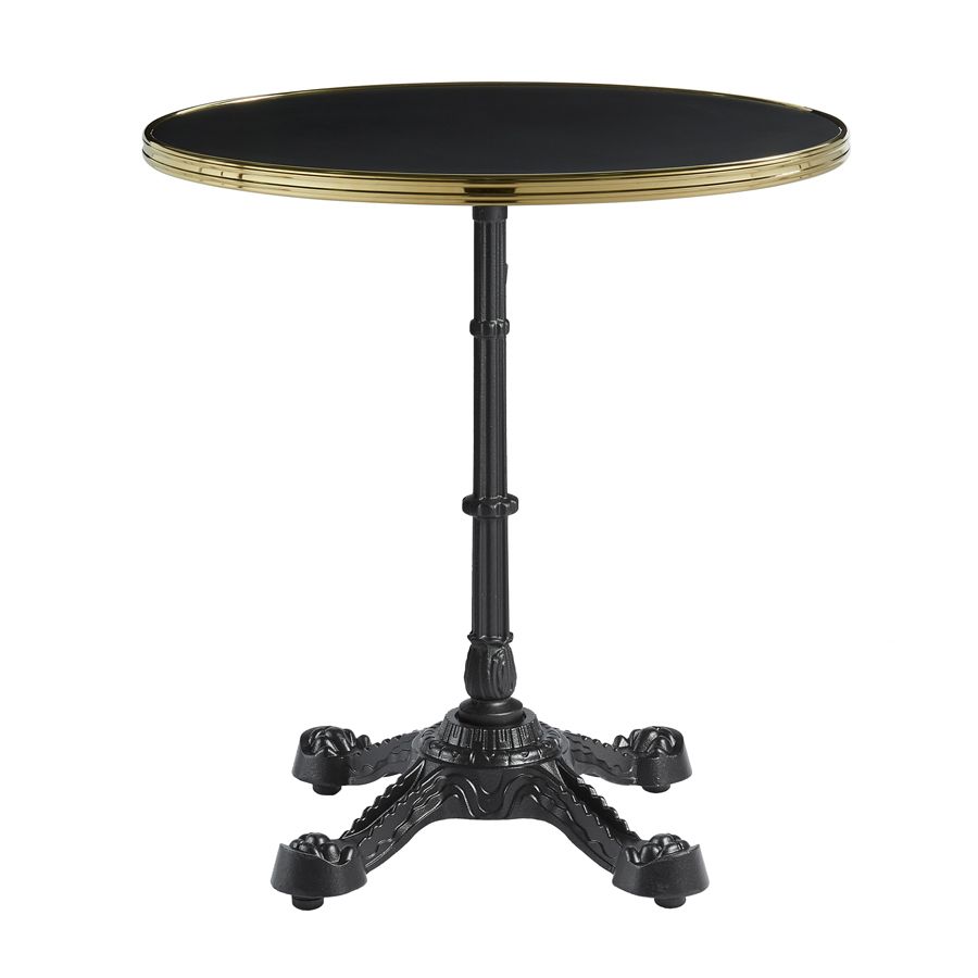 parisian complete dining table flat auto adjust black 60cm dia za.3081ct