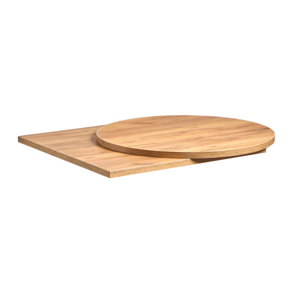 Holz Table Top Square And Round Golden Oak