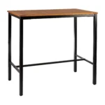 Ice Poseur Height Table Rectangular Tuska Top Black Base