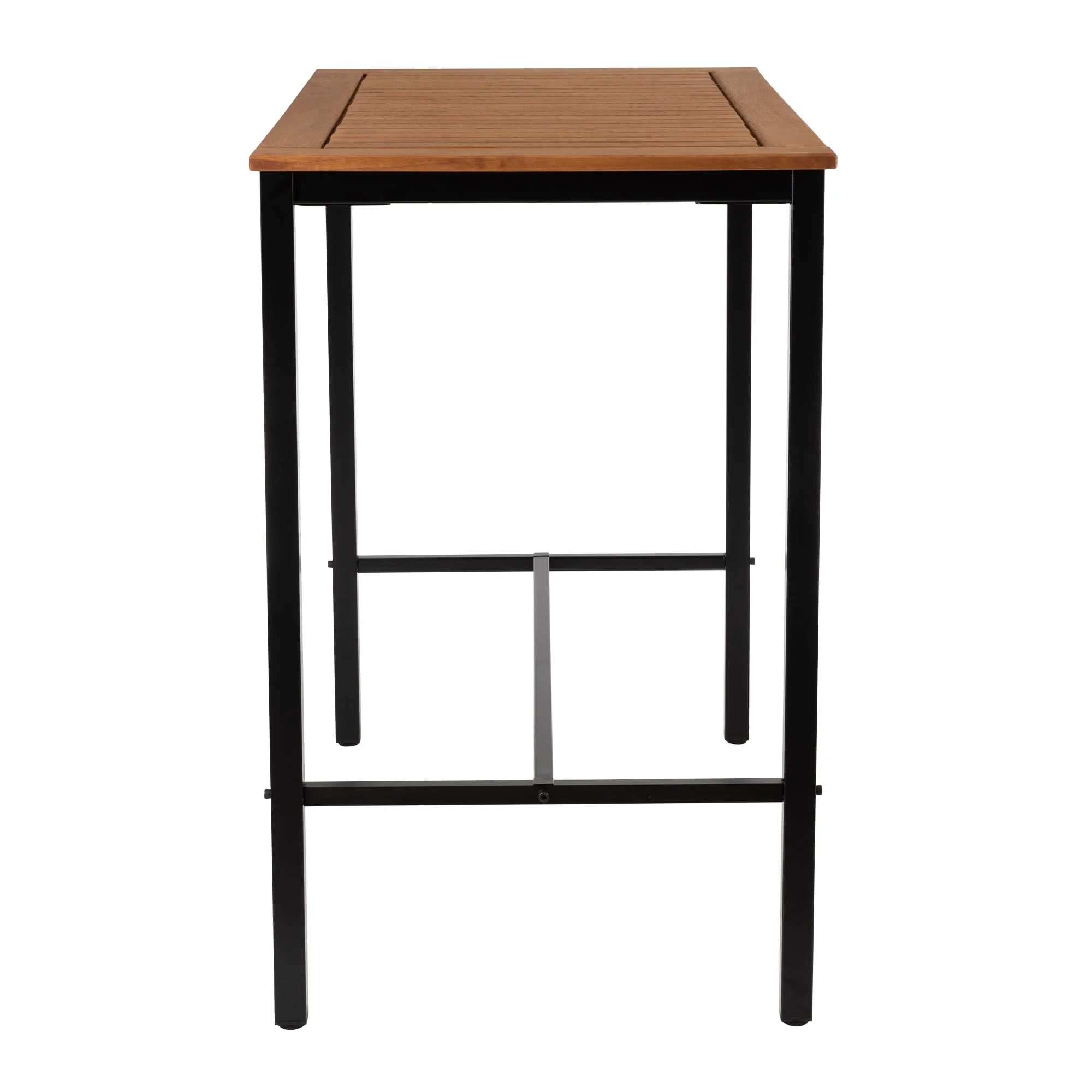 Ice Poseur Height Table Rectangular Tuska Top Black Base Side 2