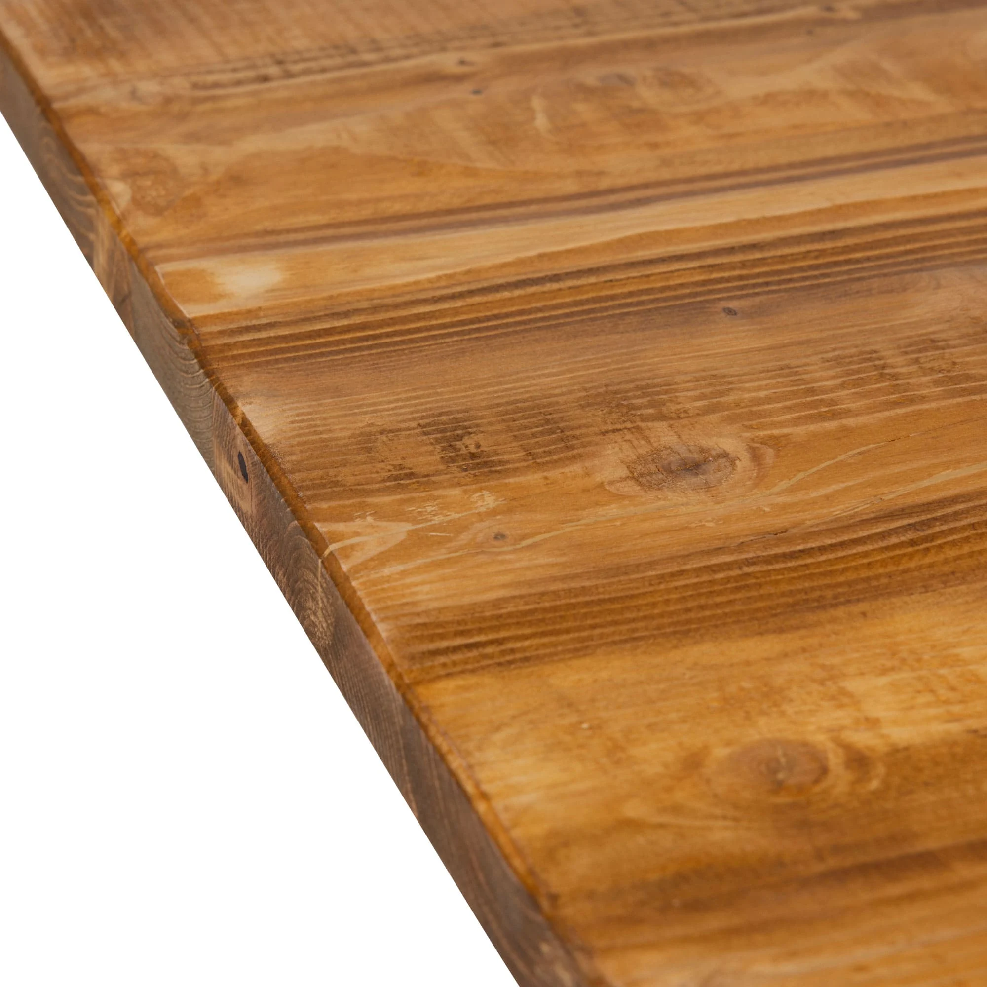 Rustic Pine Solid Wood Table Top Rectangular Detail